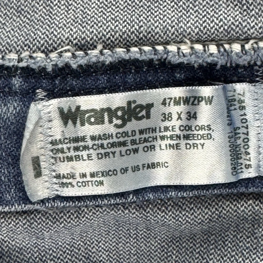 Wrangler Men's‎ 47MWZ Jeans Blue Size 38x34 Cowboy Regular Fit Western Rodeo